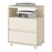 Mesa de Cabeceira Campeche 2 Gavetas Off White - Henn
