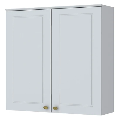 Armário Aéreo Cozinha 80 Cm Americana 2 Portas 100% Mdf Branco Hp - Henn
