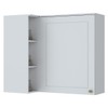 Armário Aéreo Cozinha 83 Cm Americana 1 Porta 100% Mdf Branco Hp C359 - Henn