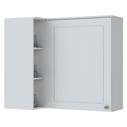 Armário Aéreo Cozinha 83 Cm Americana 1 Porta 100% Mdf Branco Hp C359 - Henn