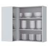 Armário Aéreo Cozinha 83 Cm Americana 1 Porta 100% Mdf Branco Hp C359 - Henn