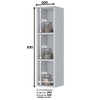 Armário Aéreo Cozinha 20 Cm Americana 100% Mdf Branco Hp - Henn