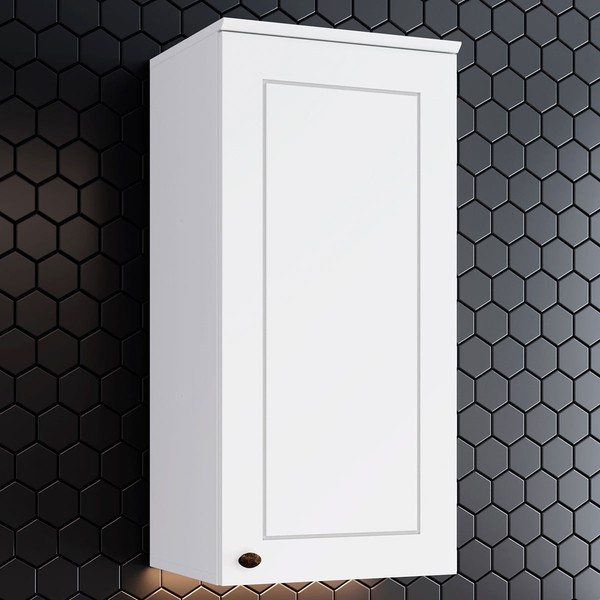 Armário Aéreo Cozinha 40 Cm Americana 1 Porta 100% Mdf Branco Hp C364 - Henn