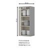 Armário Aéreo Cozinha 40 Cm Belize 1 Porta 100% Mdf Cinza C504 - Henn