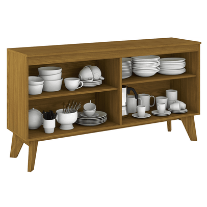 Aparador Buffet Quartzo 4 Portas Nature/Off White - Henn