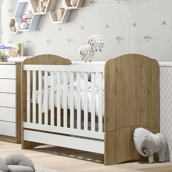 Berço Bala de Menta 3 em 1 Marrom - Henn