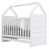 Berço Americano Montessoriano 2 em 1 100% Mdf Branco Hp - Henn