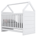 Berço Americano Montessoriano 2 em 1 100% Mdf Branco Hp - Henn