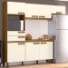 Cozinha Compacta 7 Portas 2 Gavetas Nature/Off White B107 - Briz