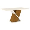 Mesa de Madeira Solus Nature/Off White - Henn
