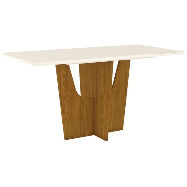 Mesa de Madeira Vértice Nature/Off White S203 - Henn