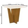 Mesa de Madeira Vértice Nature/Off White S207 - Henn