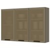 Armário Aéreo Cozinha 120 Cm Connect 3 Portas com Vidro 100% Mdf Duna - Henn