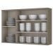Armário Aéreo Cozinha 120 Cm Connect 3 Portas com Vidro 100% Mdf Duna - Henn