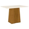 Mesa de Madeira Orus Flex Nature/Off White - Henn