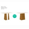 Mesa de Madeira Orus Flex Nature/Off White - Henn