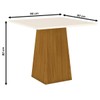 Mesa de Madeira Dora Nature/Off White - Henn