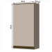 Armário Aéreo Cozinha Connect 1 Porta 100% Mdf Duna/Cristal C81 - Henn