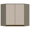 Armário Aéreo Cozinha 79 Cm Connect Oblíquo 2 Portas 100% Mdf Duna/Cristal - Henn