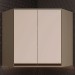 Armário Aéreo Cozinha 79 Cm Connect Oblíquo 2 Portas 100% Mdf Duna/Cristal - Henn