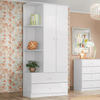 Guarda-Roupa de Bebê Labirinto 2 Portas 2 Gavetas Branco - Henn
