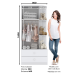 Guarda-Roupa de Bebê Labirinto 2 Portas 2 Gavetas Branco - Henn