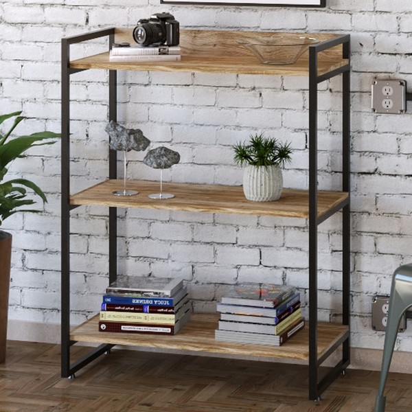 Estante para Livros 3 Prateleiras Carvalho 8390 - Compace