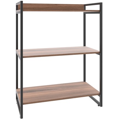 Estante para Livros 3 Prateleiras Nogal 8390- Compace