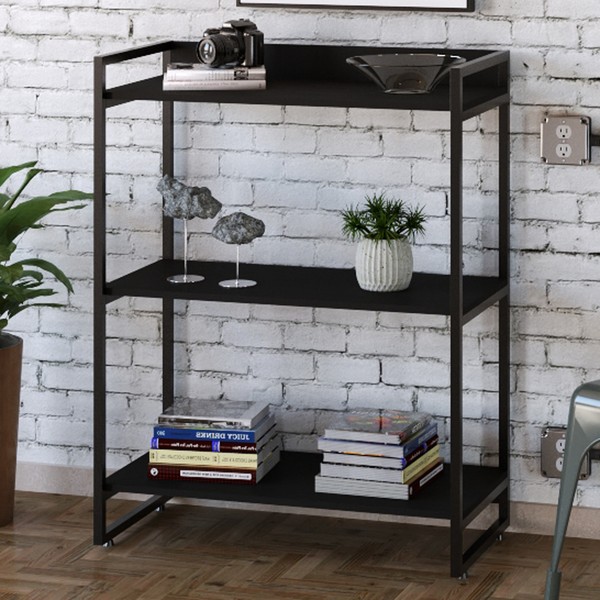 Estante para Livros 3 Prateleiras ônix 8390 - Compace