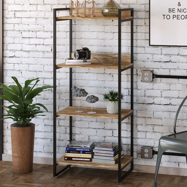 Estante para Livros 4 Prateleiras Carvalho 8391 - Compace