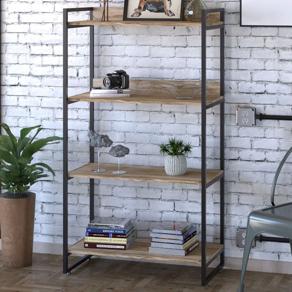 Estante para Livros 4 Prateleiras Carvalho 8392 - Compace