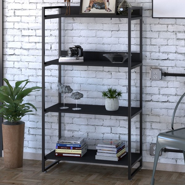 Estante para Livros 4 Prateleiras ônix 8392 - Compace