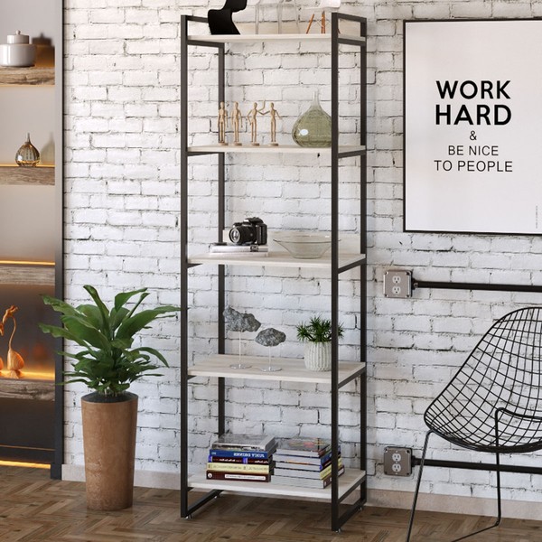 Estante para Livros 5 Prateleiras Snow 8393  - Compace