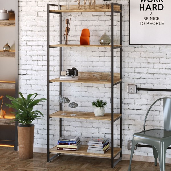 Estante para Livros 5 Prateleiras Carvalho 8394 - Compace