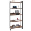 Estante para Livros 5 Prateleiras Nogal 8394 - Compace