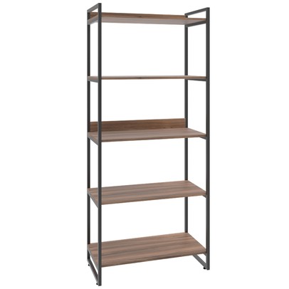Estante para Livros 5 Prateleiras Nogal 8394 - Compace