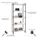 Estante para Livros 5 Prateleiras Snow 8394  - Compace