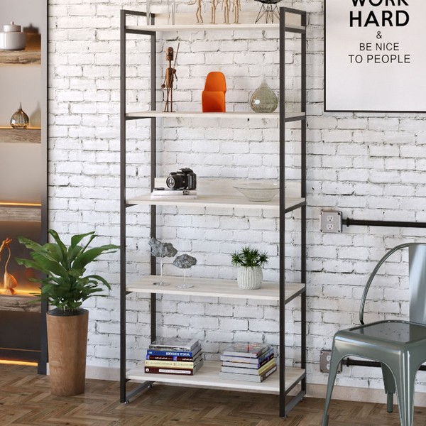 Estante para Livros 5 Prateleiras Snow 8394  - Compace