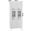 Paneleiros Star New 6 Portas com Vidro Branco - Telasul