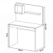 Mesa Escrivaninha First 1 Gaveta Branco - Artany