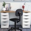 Mesa para Escritório Due 10 Gavetas Nogal/Branco - Artany Móveis