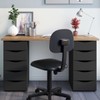 Mesa para Escritório Due 10 Gavetas Nogal/Preto - Artany Móveis