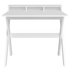 Mesa Escrivaninha Itália 3 Nichos Branco - Artany