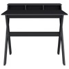 Mesa Escrivaninha Itália 3 Nichos Preto - Artany