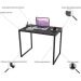 Mesa Escrivaninha Office Kuadra ônix 8395 - Compace