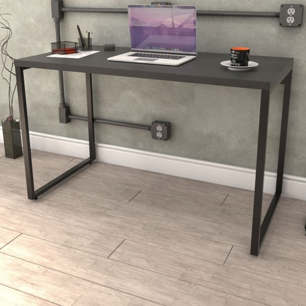 Mesa Escrivaninha Office Kuadra ônix 8395 - Compace