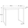 Mesa Escrivaninha Office Kuadra Carvalho Dark 8395 - Compace