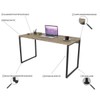 Mesa para Escritório Office Kuadra Carvalho 8397 - Compace