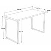 Mesa para Escritório Office Kuadra Nogal 8397 - Compace
