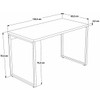 Mesa para Escritório Office Kuadra Snow 8397 - Compace